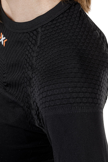 Лонгслив женский X-Bionic Energizer 4.0 Opal Black/Arctic White - Фото 5 большая