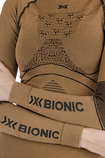 Лонгслив женский X-Bionic Radiactor 4.0 Gold/Black - Фото 5 большая