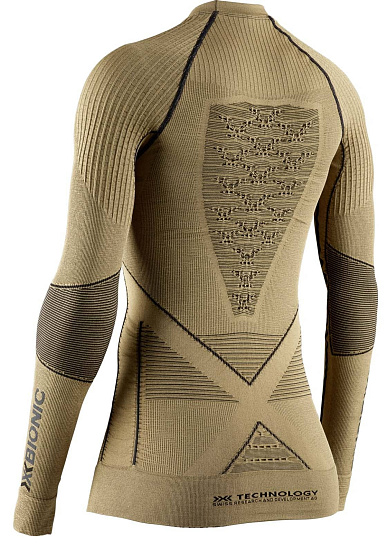 Лонгслив женский X-Bionic Radiactor 4.0 Gold/Black - Фото 2 большая