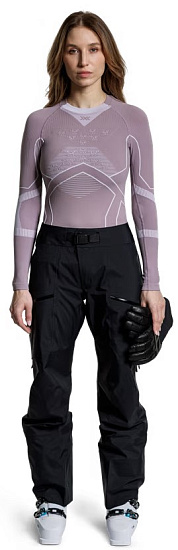 Лонгслив женский X-Bionic Energy Accumulator Light Dusty Lavender/Arctic White - Фото 3 большая