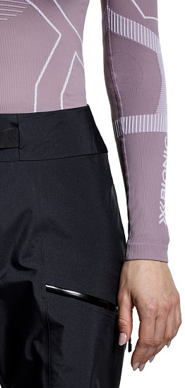 Лонгслив женский X-Bionic Energy Accumulator Light Dusty Lavender/Arctic White - Фото 8 большая