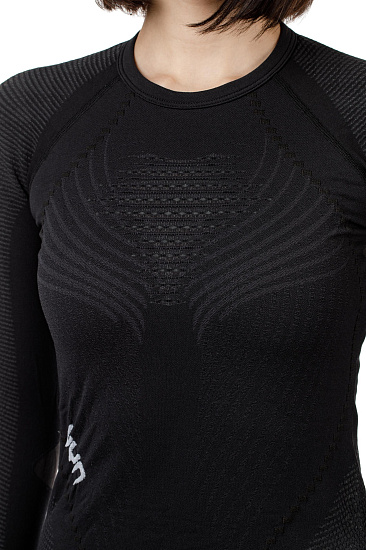 Лонгслив женский UYN Ambityon Uw Blackboard/Anthracite/White - Фото 5 большая