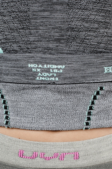 Лонгслив женский UYN Ambityon Uw Black Melange/Pink/Aqua - Фото 8 большая