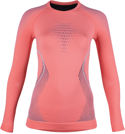 Лонгслив женский UYN Evolutyon Uw Coral/Anthracite/Aqua - Фото 1 большая