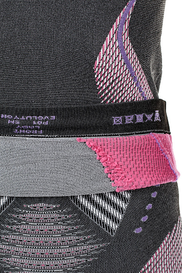 Лонгслив женский UYN Evolutyon Uw Melange Anthracite Melange/Raspberry/Purple - Фото 8 большая