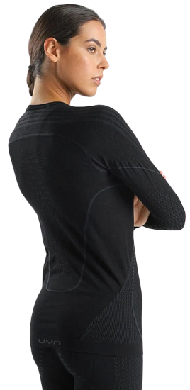 Лонгслив женский UYN Evolutyon Biotech Uw Black - Фото 7 большая