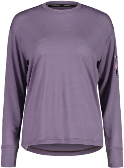 Лонгслив женский Maloja TjeldM Shaded Purple - Фото 1 большая