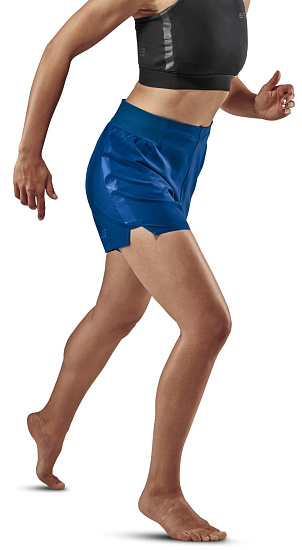 Шорты женские CEP C451W Run Loose Fit 5-in Blue - Фото 3 большая