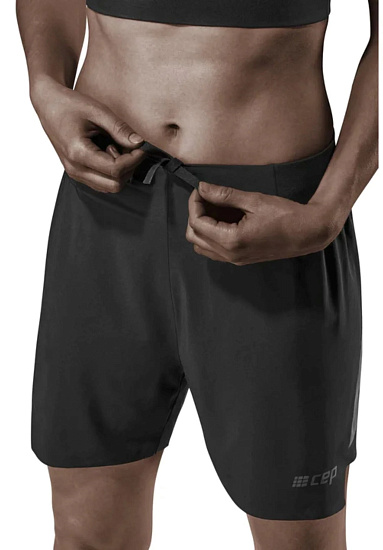 Шорты женские CEP C451W Run Loose Fit 5-in Black - Фото 4 большая