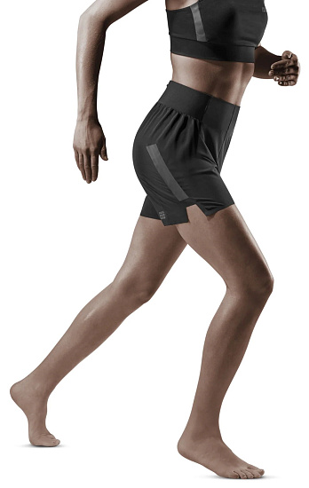 Шорты женские CEP C451W Run Loose Fit 5-in Black - Фото 8 большая
