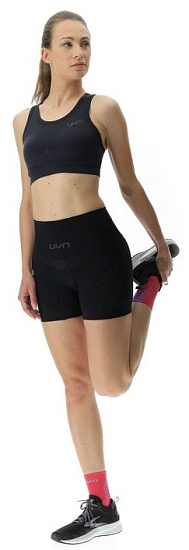 Шорты женские UYN Running Exceleration Ow Black/Black/Iron - Фото 6 большая