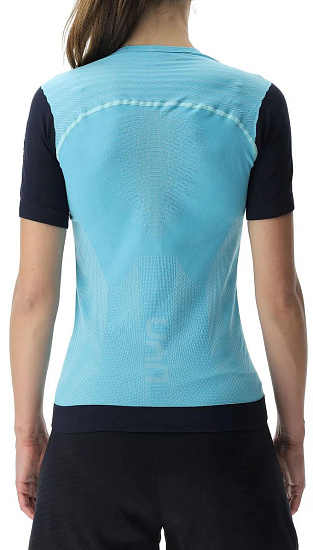 Футболка женская UYN Running Pb42 Ow Blue Radiance/Peacot - Фото 2 большая