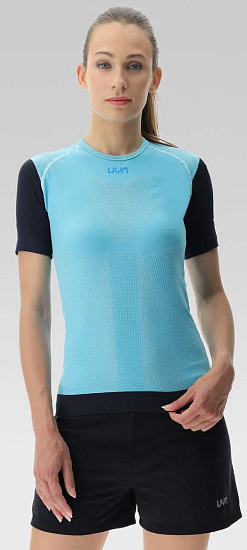 Футболка женская UYN Running Pb42 Ow Blue Radiance/Peacot - Фото 4 большая