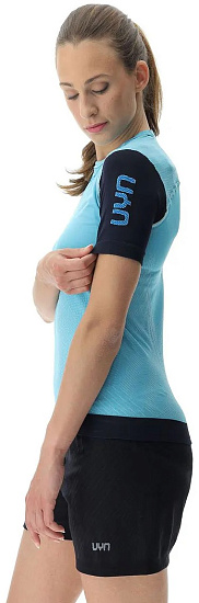 Футболка женская UYN Running Pb42 Ow Blue Radiance/Peacot - Фото 7 большая