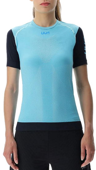 Футболка женская UYN Running Pb42 Ow Blue Radiance/Peacot - Фото 9 большая