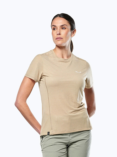 Футболка женская Salewa Puez Dry Quicksand - Фото 5 большая