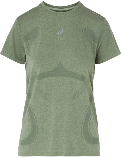 Футболка женская ASICS Road Seamless Monument Blue/Whisper Green - Фото 1 большая