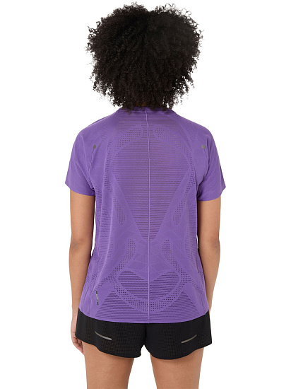 Футболка женская ASICS Metarun Edo Purple - Фото 3 большая