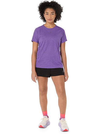 Футболка женская ASICS Metarun Edo Purple - Фото 7 большая