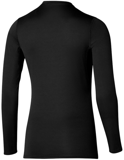 Лонгслив женский Mizuno Mid Weight Crew Black - Фото 2 большая