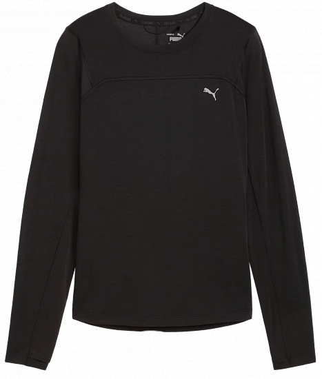 Лонгслив женский Puma Seasons Tech Wool Black - Фото 1 большая