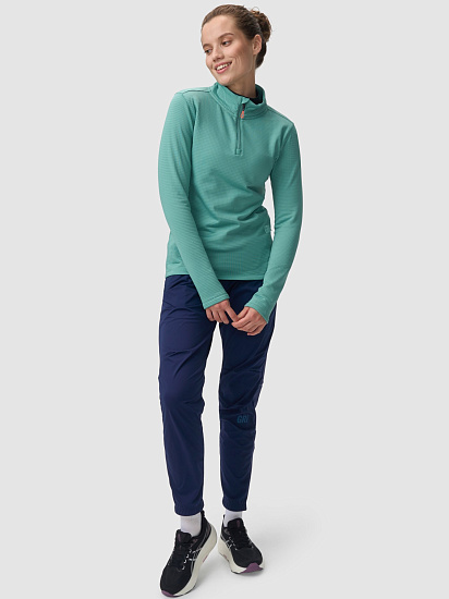 Лонгслив женский GRI Винд Зелёный - Фото 4 большая