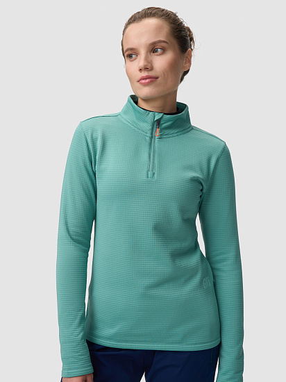 Лонгслив женский GRI Винд Зелёный - Фото 6 большая