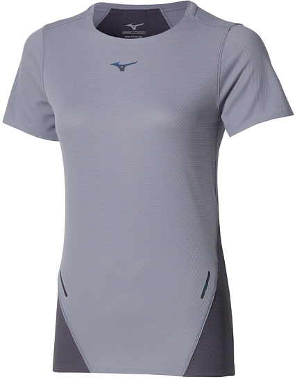 Футболка женская Mizuno Tech Light Daf SS Quicksilver - Фото 1 большая