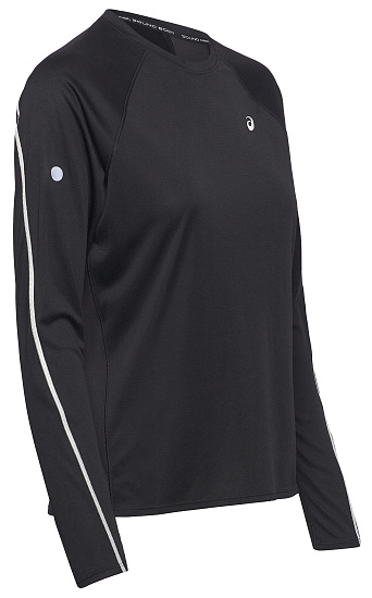 Лонгслив женский ASICS Road Lite-Show Top Performance Black - Фото 3 большая