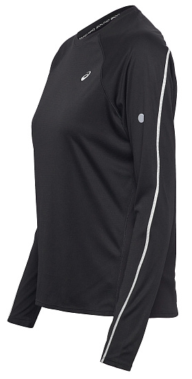 Лонгслив женский ASICS Road Lite-Show Top Performance Black - Фото 4 большая