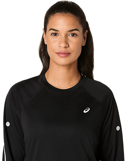 Лонгслив женский ASICS Road Lite-Show Top Performance Black - Фото 8 большая