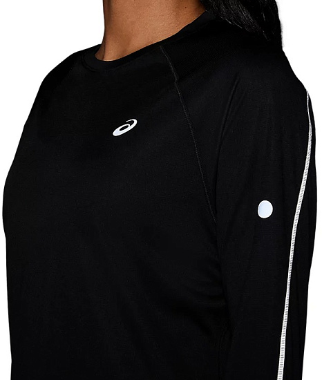 Лонгслив женский ASICS Road Lite-Show Top Performance Black - Фото 10 большая