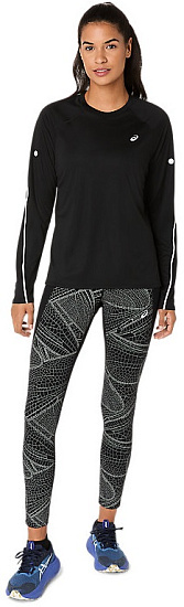 Лонгслив женский ASICS Road Lite-Show Top Performance Black - Фото 11 большая