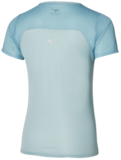 Футболка женская Mizuno DryAeroFlow Graphic Cloud Blue - Фото 6 большая