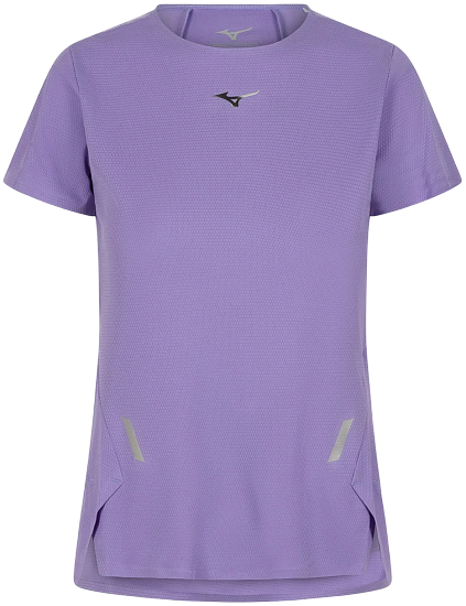 Футболка женская Mizuno Tech Light Paisley Purple - Фото 1 большая