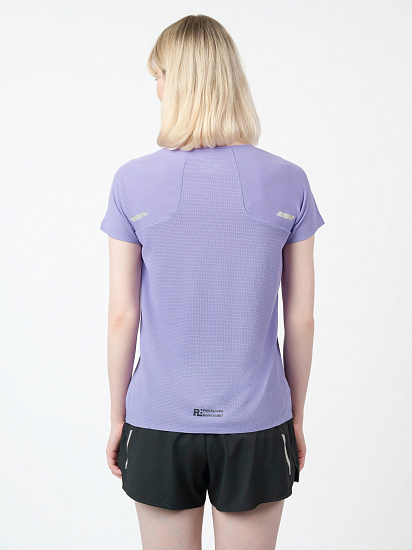 Футболка женская Mizuno Tech Light Paisley Purple - Фото 5 большая