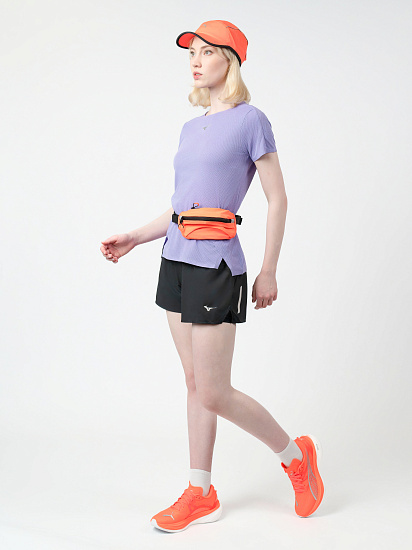 Футболка женская Mizuno Tech Light Paisley Purple - Фото 6 большая