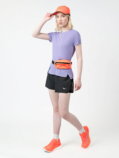 Футболка женская Mizuno Tech Light Paisley Purple - Фото 7 большая