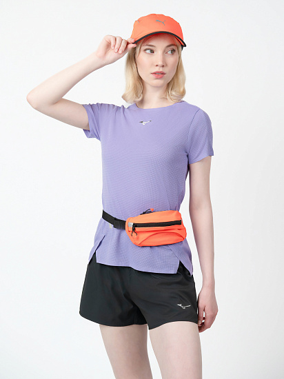 Футболка женская Mizuno Tech Light Paisley Purple - Фото 9 большая