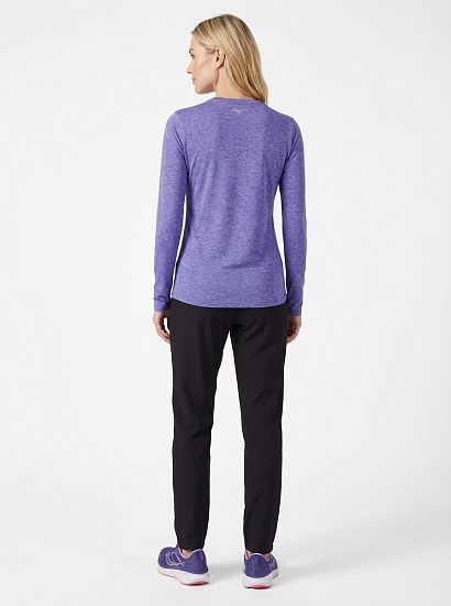 Лонгслив женский Mizuno Core Impulse Iris Bloom - Фото 4 большая