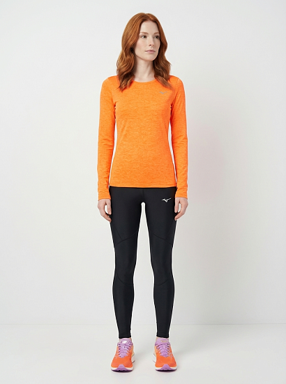 Лонгслив женский Mizuno Core Impulse Tangelo - Фото 3 большая