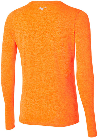 Лонгслив женский Mizuno Core Impulse Tangelo - Фото 2 большая