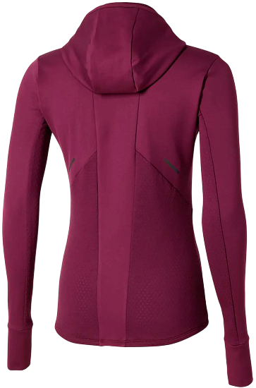 Лонгслив женский Mizuno Active Warm Hdd Dark purple - Фото 2 большая