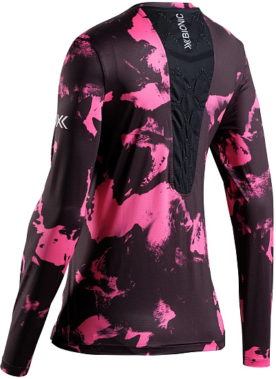 Лонгслив женский X-Bionic Corefusion Run Wolfpack/Black/Neo Pink Winter - Фото 2 большая