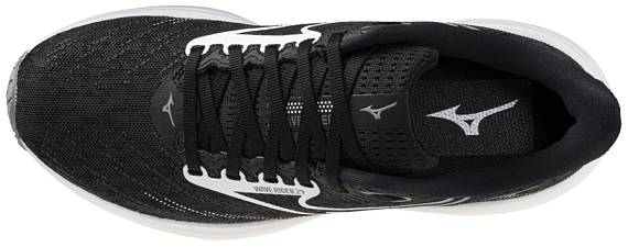 Кроссовки женские Mizuno Wave Rider 29 Black Sand/White/Black - Фото 5 большая