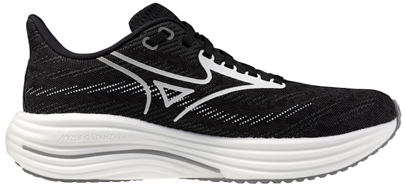 Кроссовки женские Mizuno Wave Rider 29 Black Sand/White/Black - Фото 6 большая