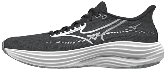 Кроссовки женские Mizuno Wave Rider 29 Black Sand/White/Black - Фото 8 большая