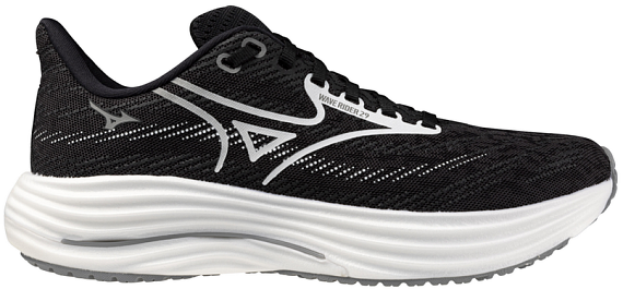 Кроссовки женские Mizuno Wave Rider 29 Black Sand/White/Black - Фото 1 большая