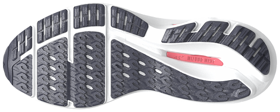 Кроссовки женские Mizuno Wave Equate 9 Odyssey Gray/Striking Coral/Black - Фото 3 большая