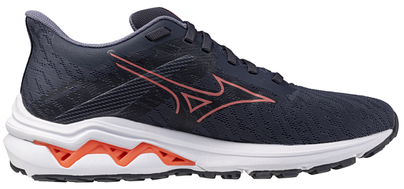 Кроссовки женские Mizuno Wave Equate 9 Odyssey Gray/Striking Coral/Black - Фото 4 большая